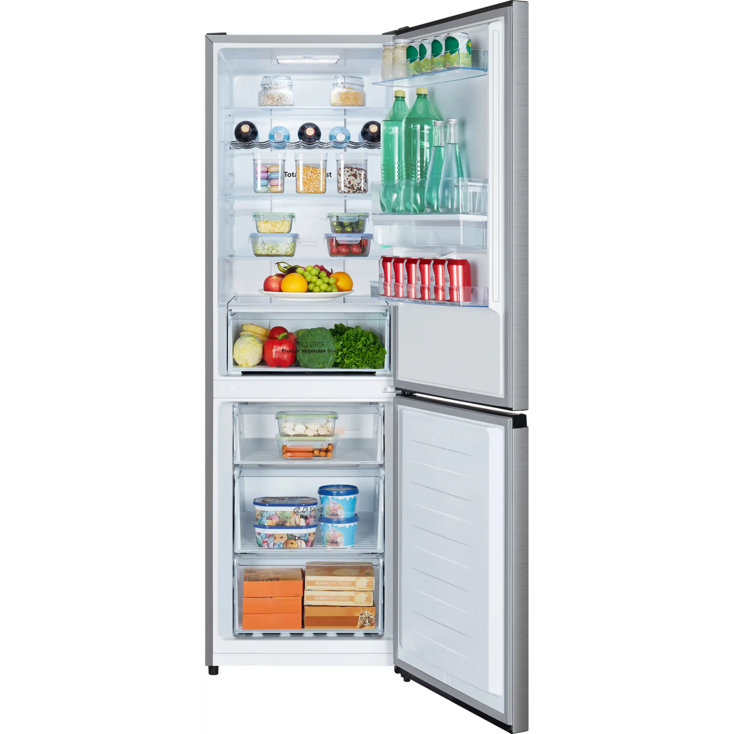 ETNA KCV286WRVS – Koel-Vriescombinatie – 304 Liter – NoFrost – Waterdispenser – RVS