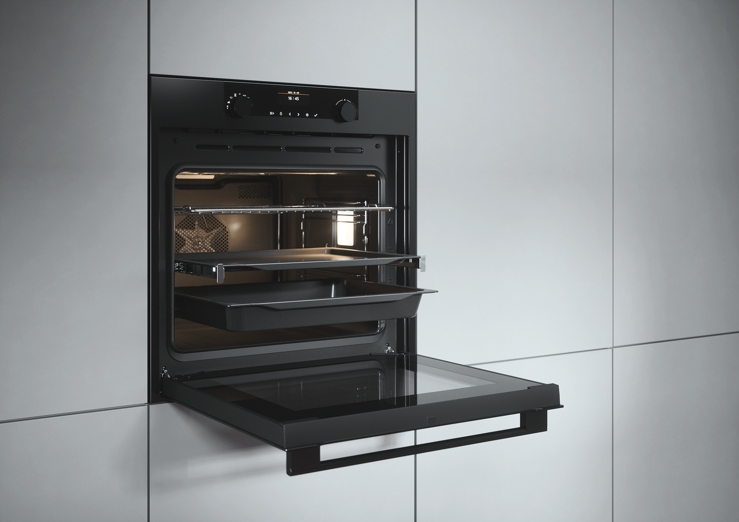 ATAG OX6695C Multifunctionele oven Grafiet met kleurendisplay