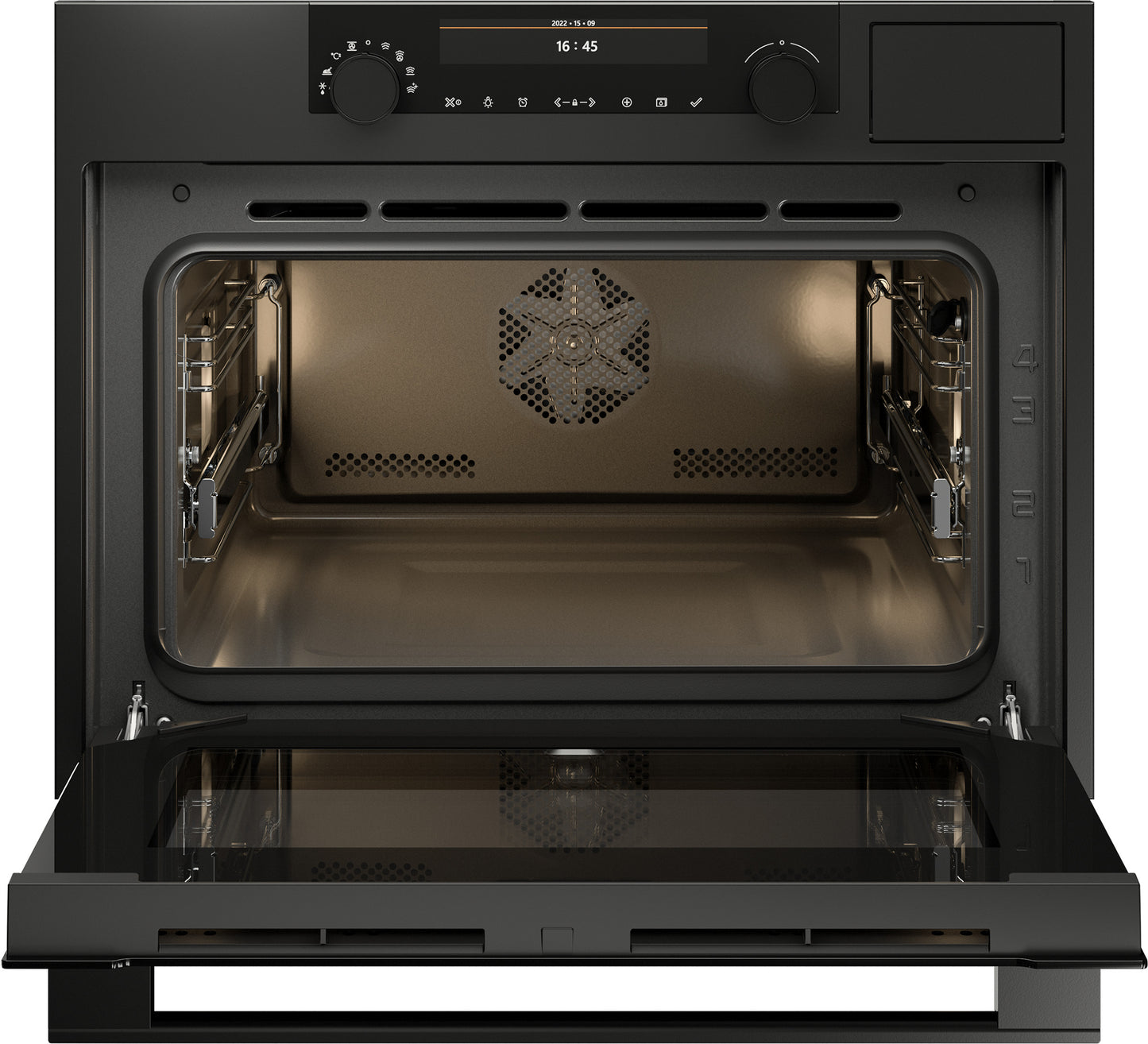 ATAG CS4695D Combi-stoomoven Grafiet met kleurendisplay