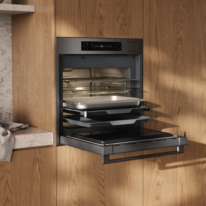 ATAG CSX8612D 5-in-1 Stoomoven Black Steel (60 cm)
