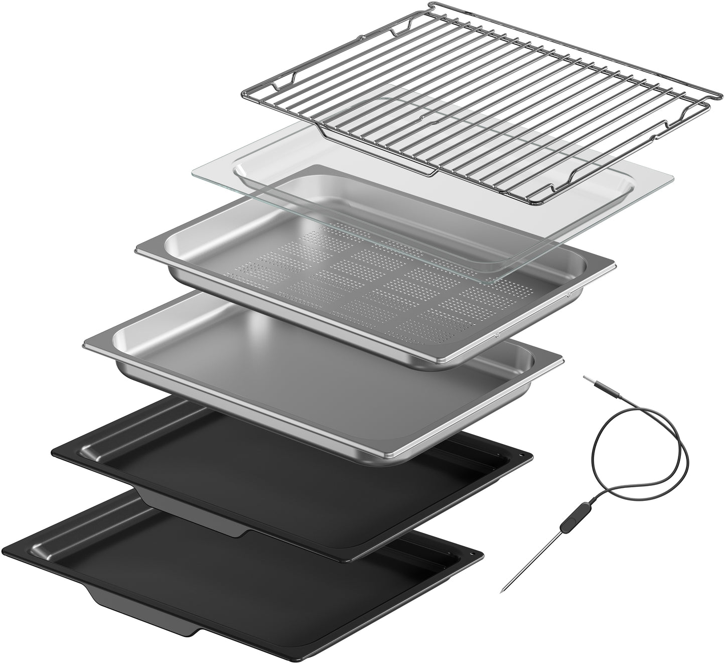 ATAG CSX8612D 5-in-1 Stoomoven Black Steel (60 cm)