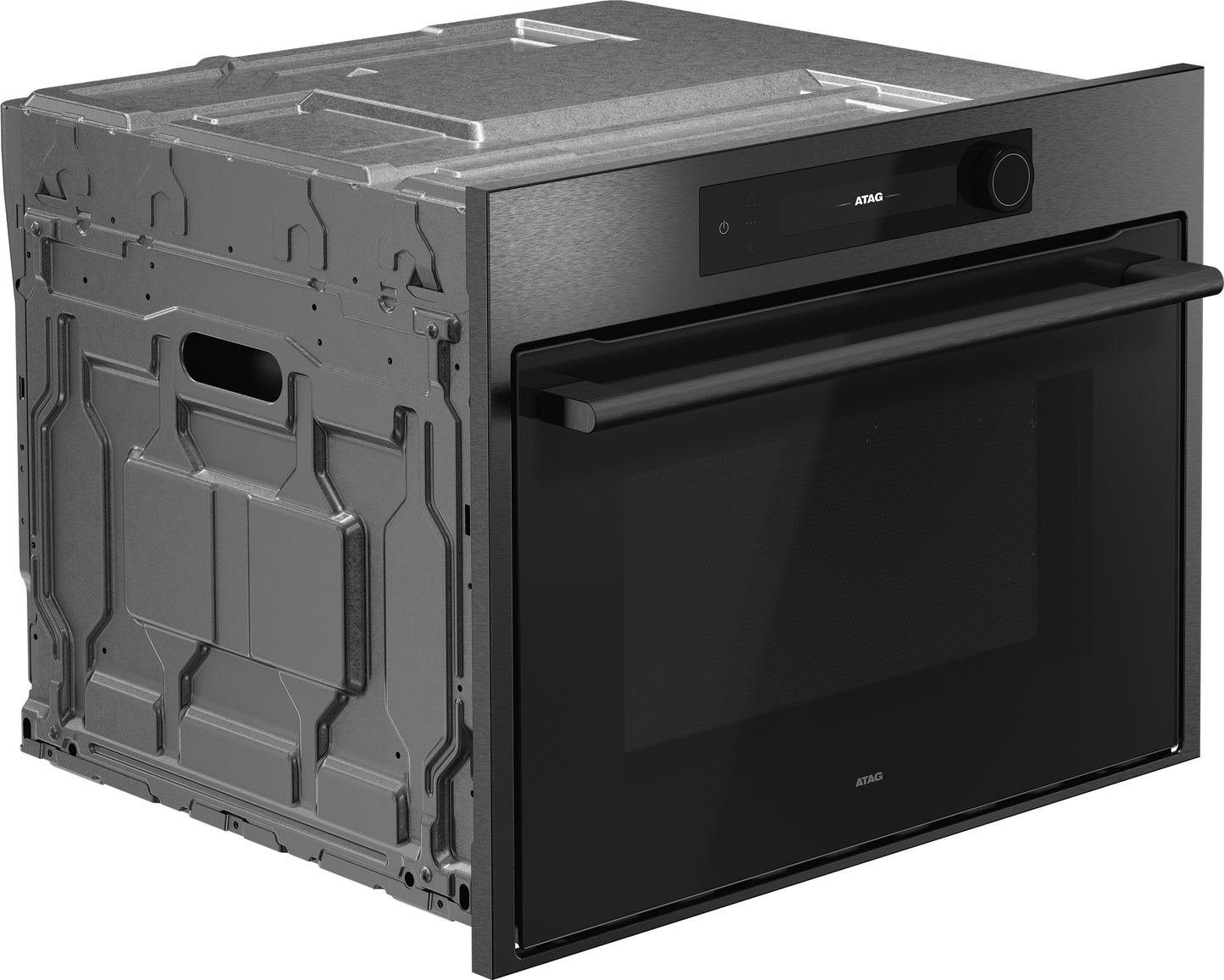 ATAG CX8412D Oven met magnetron Black Steel (45 cm)