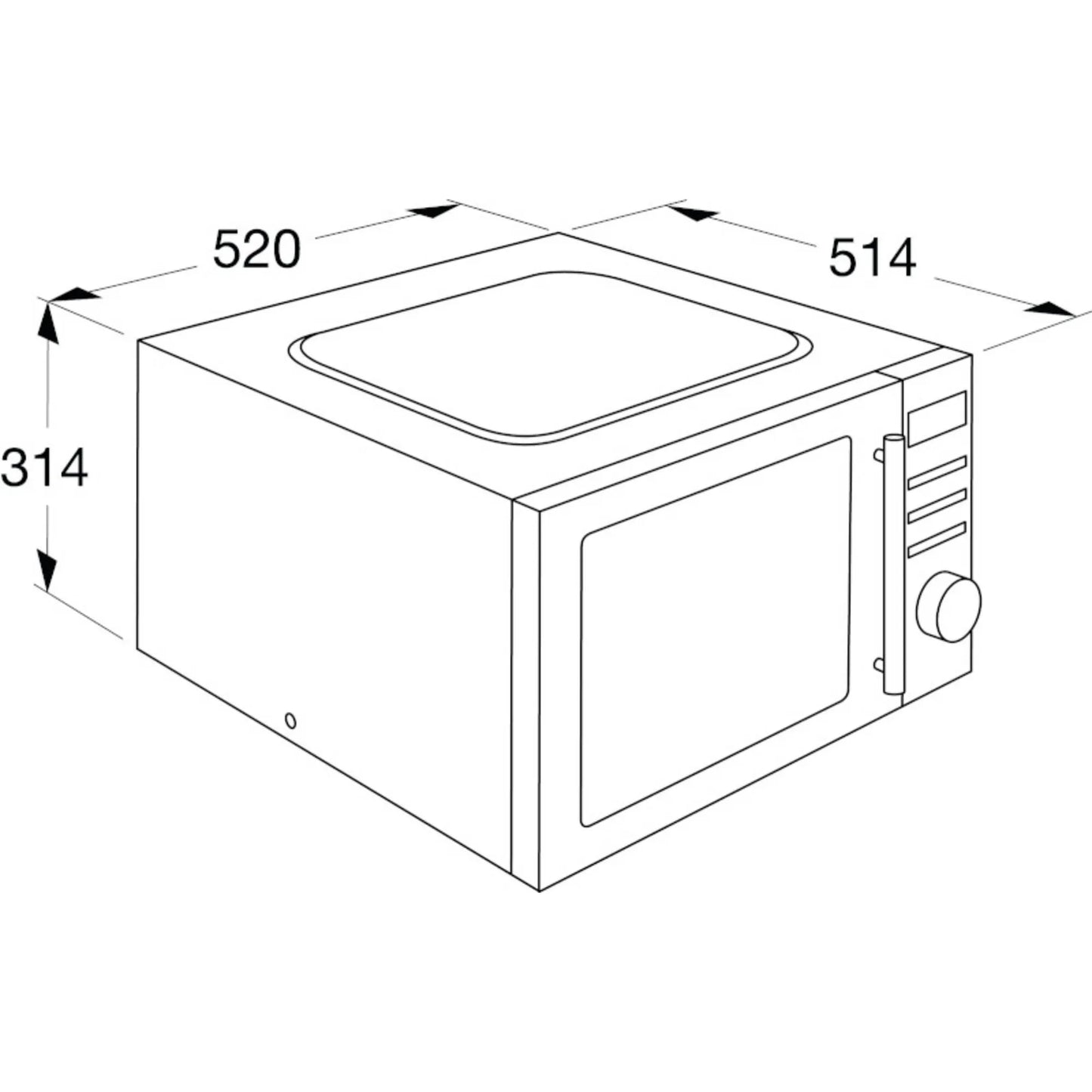 ETNA CMV334RVS – Combimagnetron 34 L | RVS Ontwerp | Grill & Hetelucht