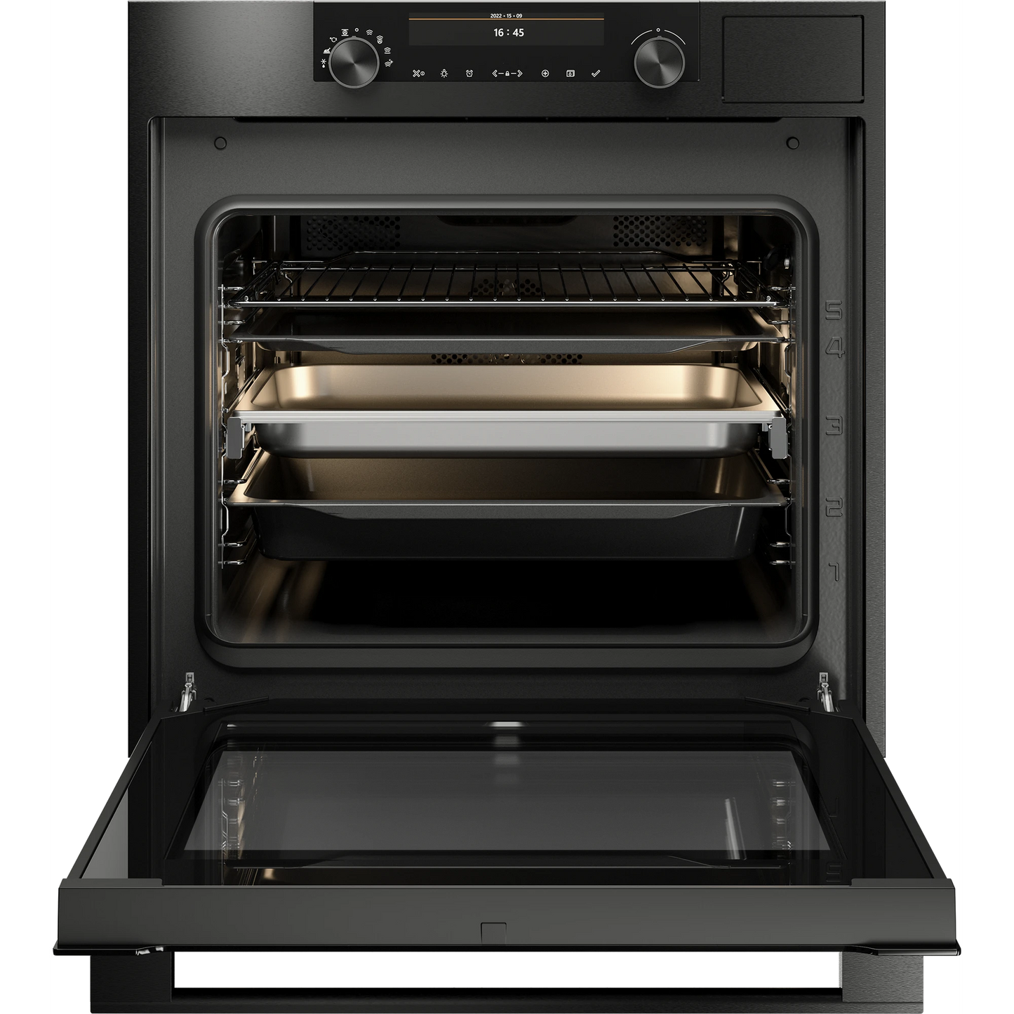 ATAG CS66121D stoomoven 73 ltr met 6" LCD scherm A+ zwart