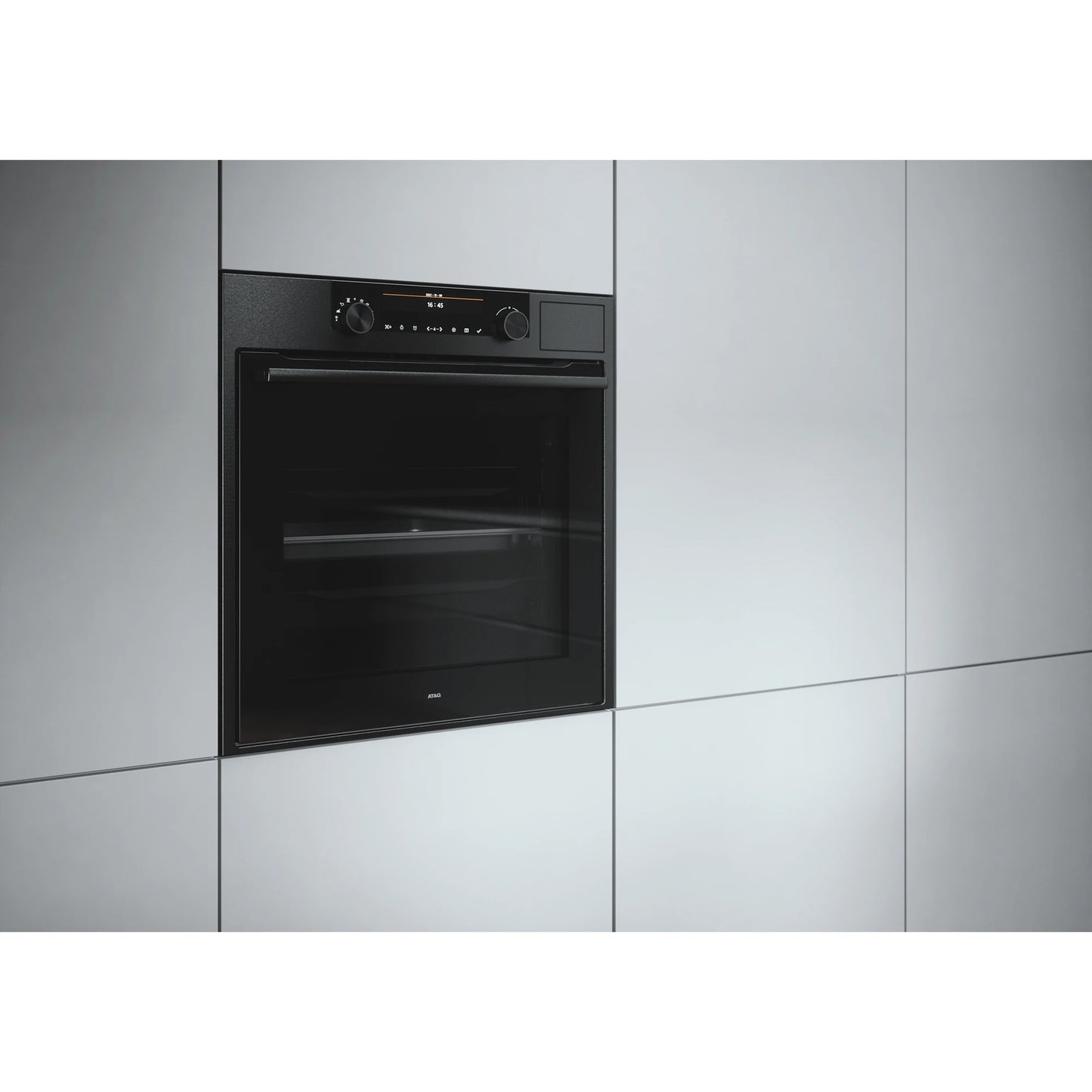 ATAG CS66121D stoomoven 73 ltr met 6" LCD scherm A+ zwart