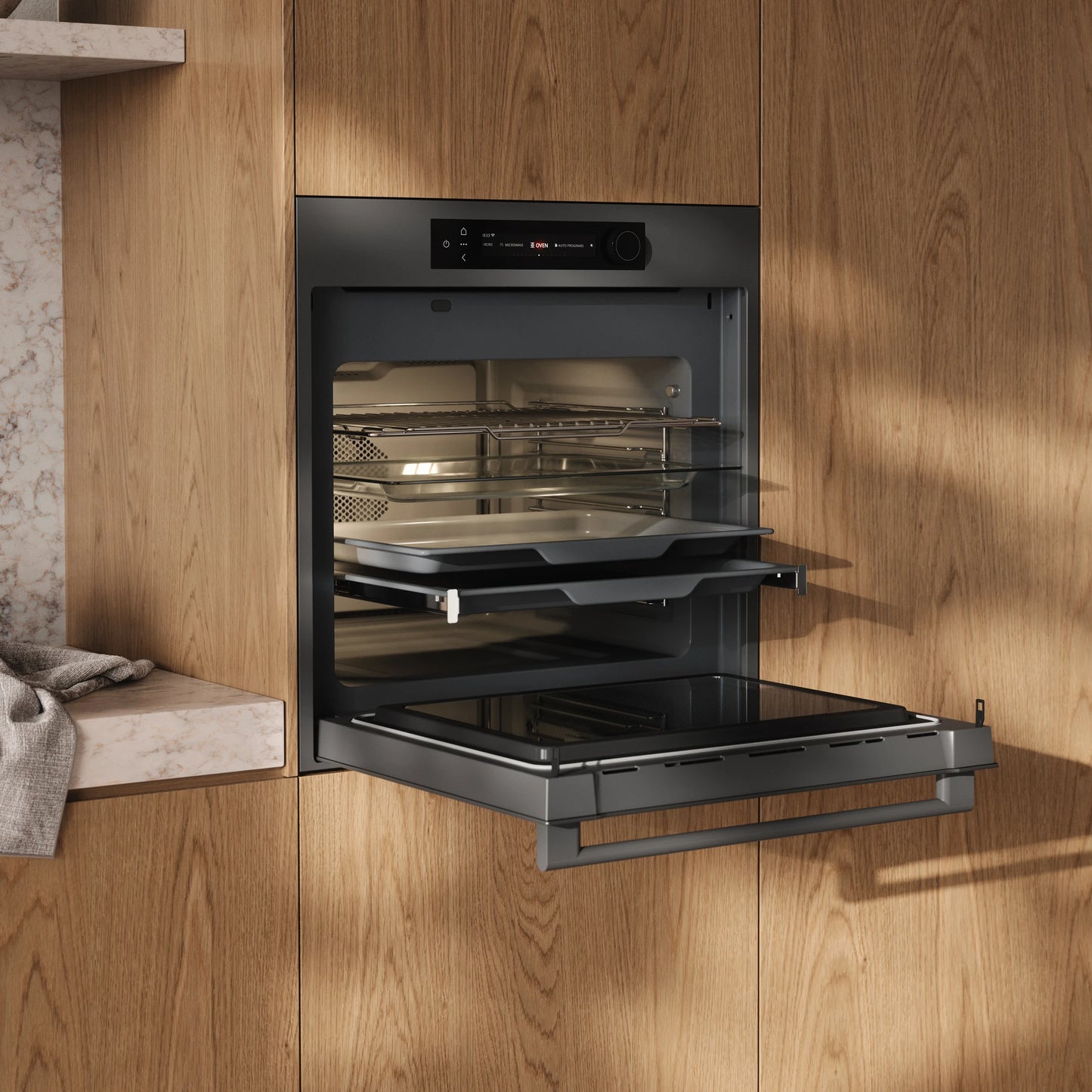 Atag CX8695D - Combi-magnetron - 50 liter inhoud - Grafiet antraciet