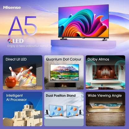 Hisense 32A5Q - QLED Smart TV - 32 inch (81 cm) - Full HD - 2024