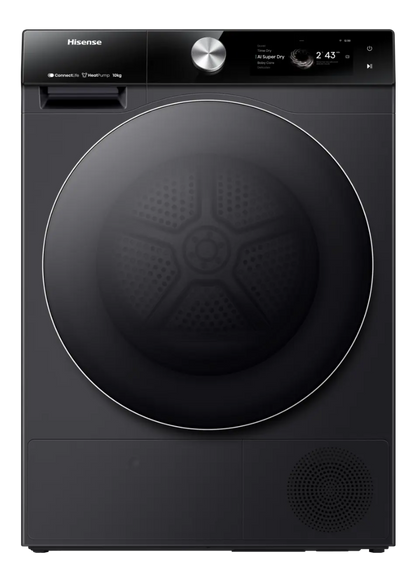 Hisense DH7S107BB 7S Vrijstaande droger met warmtepomp, 10 kg