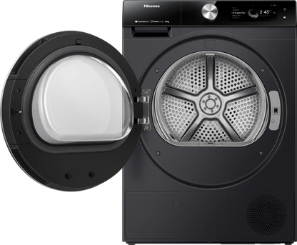 Hisense DH7S107BB 7S Vrijstaande droger met warmtepomp, 10 kg