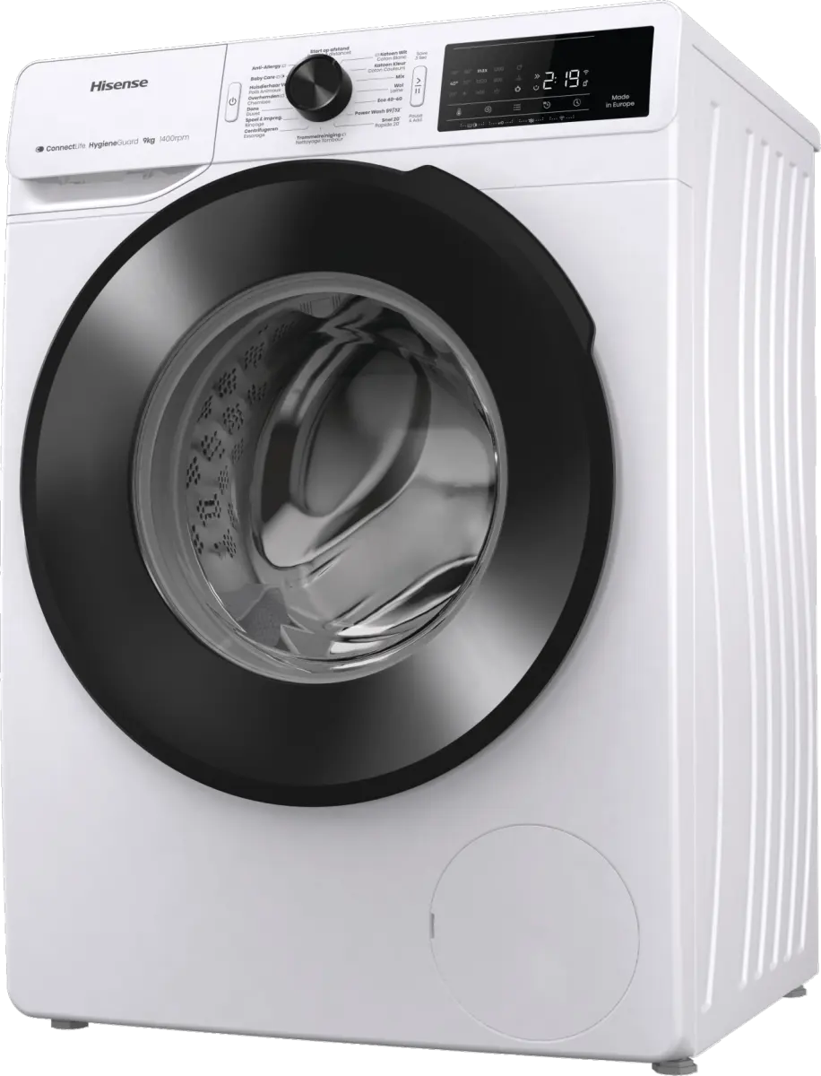 HISENSE WF3V943BW/BLX Vrijstaande wasmachine, 9 kg, 1400 tr/min.