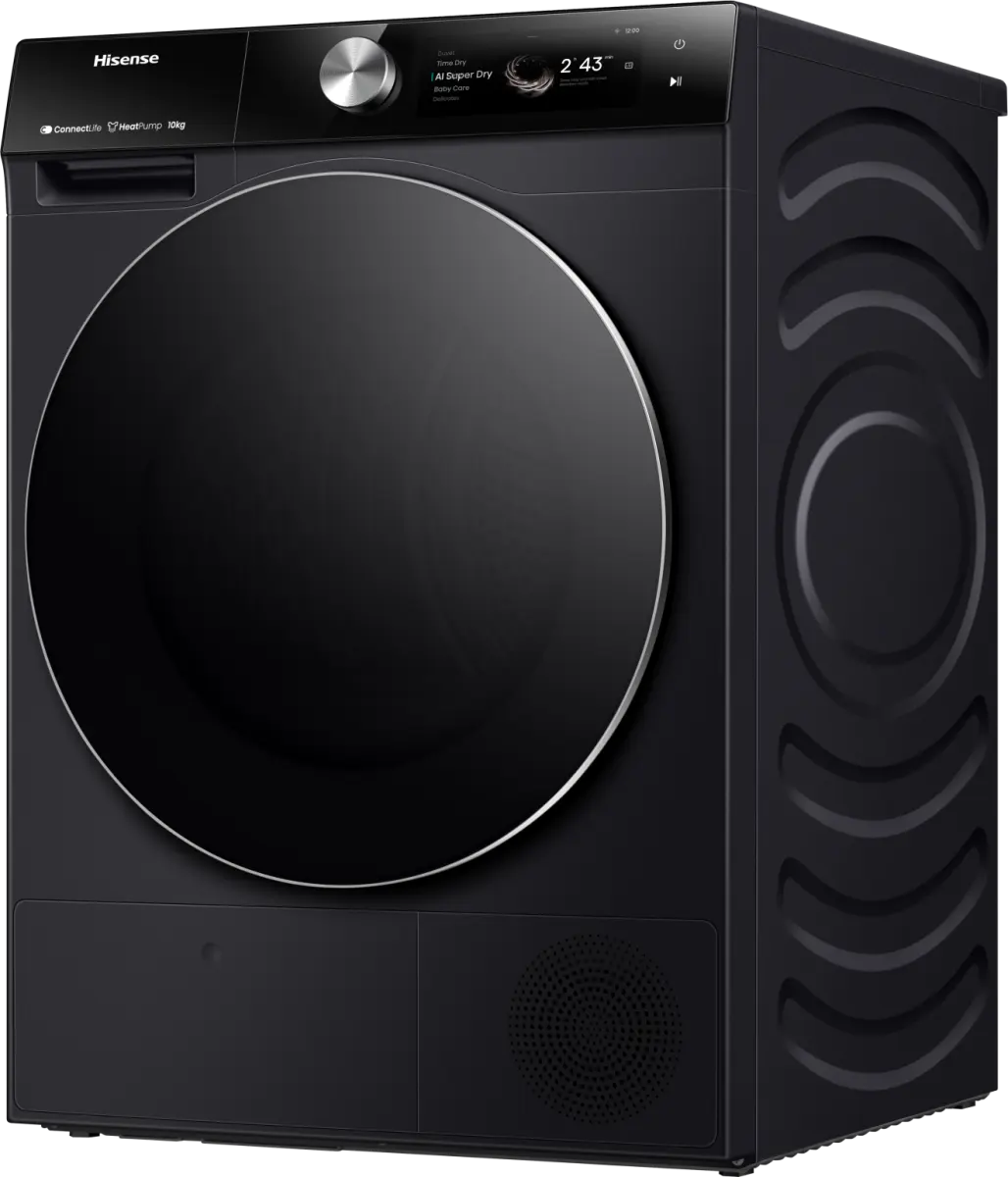 Hisense DH7S107BB 7S Vrijstaande droger met warmtepomp, 10 kg