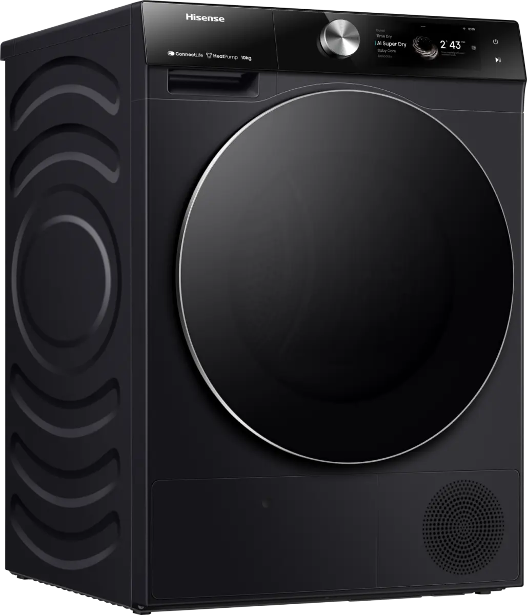 Hisense DH7S107BB 7S Vrijstaande droger met warmtepomp, 10 kg