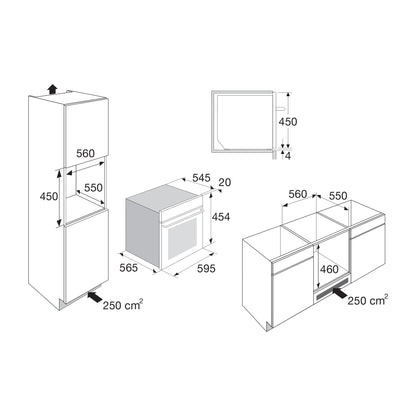 Pelgrim OM240GLS Combi-Oven – Glas – Gelijkmatige Warmteverdeling
