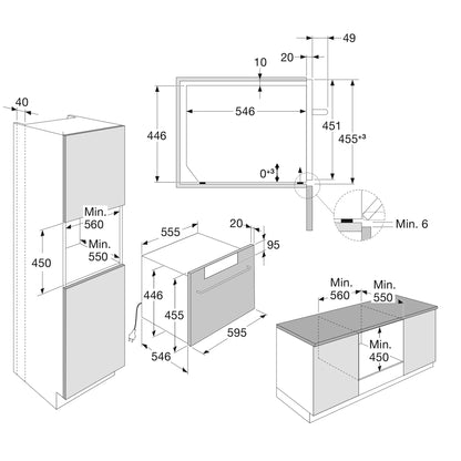 PELGRIM OM540MAT Oven - magnetronfunctie - nis 45 cm