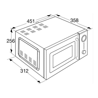 ETNA SMV620TUR – Retro Magnetron 20 L | Turquoise | 800 W Solo‑Magnetron