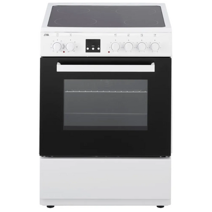 ETNA FKV761WIT – Keramisch Fornuis – 65 Liter – 60 cm – Wit