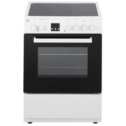 ETNA FKV761WIT – Keramisch Fornuis – 65 Liter – 60 cm – Wit