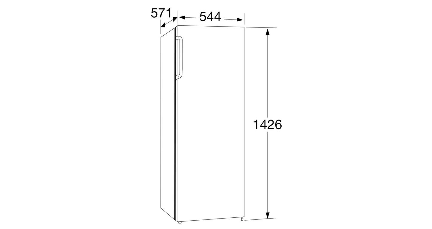 ETNA VV143WIT – Vrijstaande Vriezer – 168 Liter – 143 cm – Wit