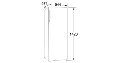 ETNA VV143WIT – Vrijstaande Vriezer – 168 Liter – 143 cm – Wit
