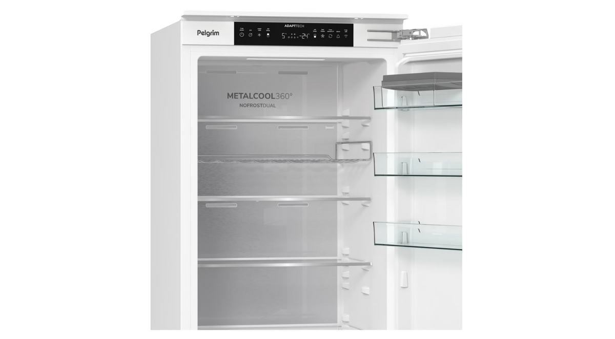 Pelgrim PCD52194N – Inbouw Koel-Vriescombinatie – 284 Liter – NoFrost – 194 cm