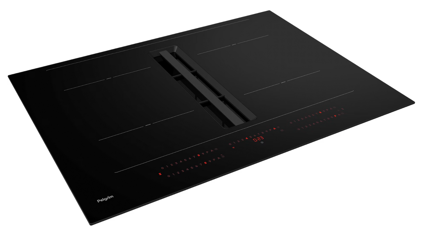 Pelgrim IKR9072R – Inductiekookplaat met Afzuiging – 70 cm – 4 Flexzones