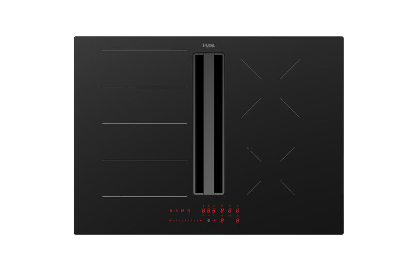 ETNA AKI670ZT – Inductiekookplaat met Afzuiging – 70 cm – 4 Kookzones