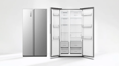 Hisense RS3P558NEID – Amerikaanse Koelkast – 544 Liter – Waterdispenser – Energieklasse D – RVS