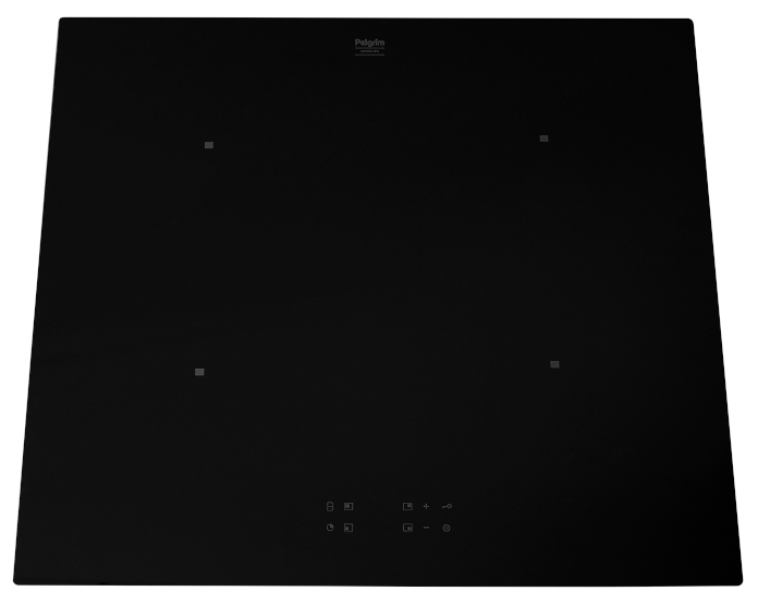 Pelgrim IK1264 – Inductiekookplaat – 60 cm – 4 Kookzones – Zwart Glas