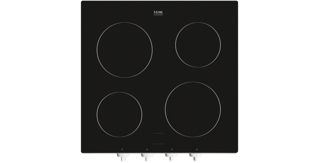 ETNA KCV154WIT – Vrijstaande Keramische Kookplaat – 54 cm – 4 Kookzones – Wit