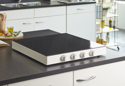 ETNA KCV154WIT – Vrijstaande Keramische Kookplaat – 54 cm – 4 Kookzones – Wit