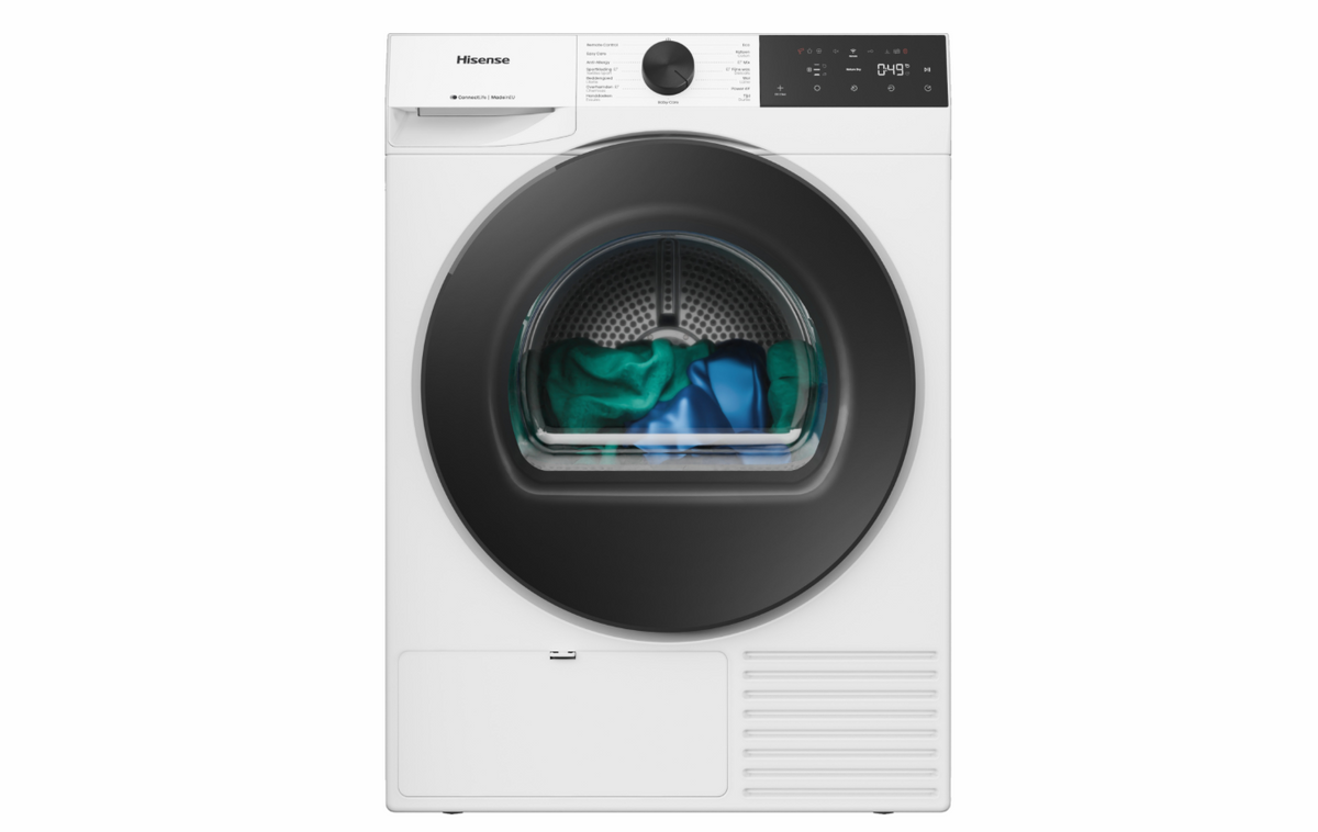 Hisense DH3E900BWCB – Warmtepompdroger – 9 kg – Energieklasse C – Wit