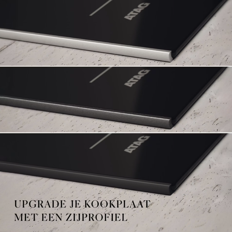 ATAG HIDD88471FX – Inductiekookplaat met Geïntegreerde Afzuiging – 80 cm – 4 Kookzones – Zwart Glas
