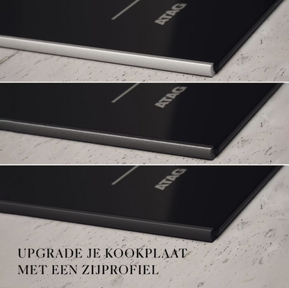 ATAG HIDD88471FX – Inductiekookplaat met Geïntegreerde Afzuiging – 80 cm – 4 Kookzones – Zwart Glas