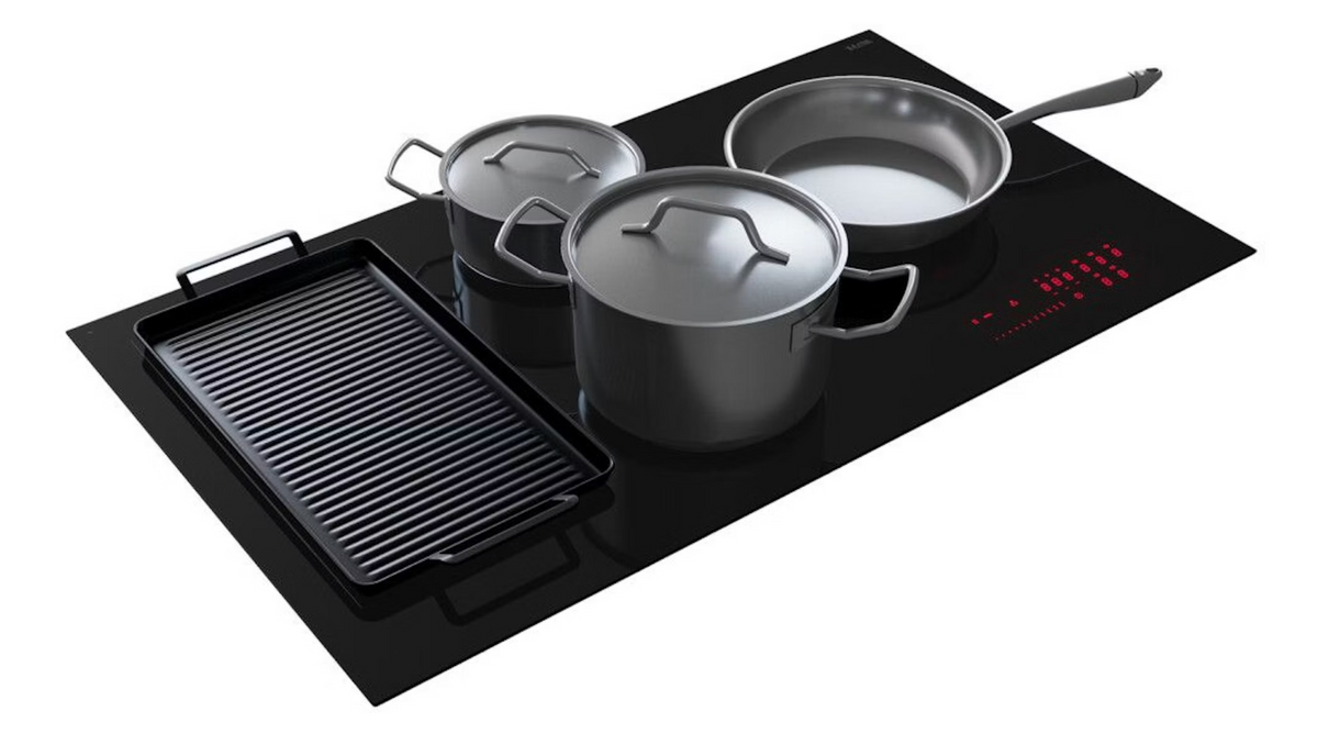 ETNA KIF890ZT – Inductiekookplaat – 90 cm – 5 Kookzones – Flexzone – Zwart Glas