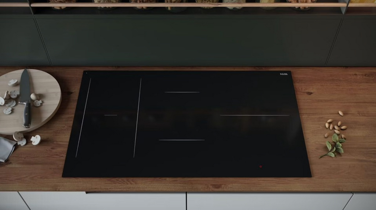 ETNA KIF890ZT – Inductiekookplaat – 90 cm – 5 Kookzones – Flexzone – Zwart Glas