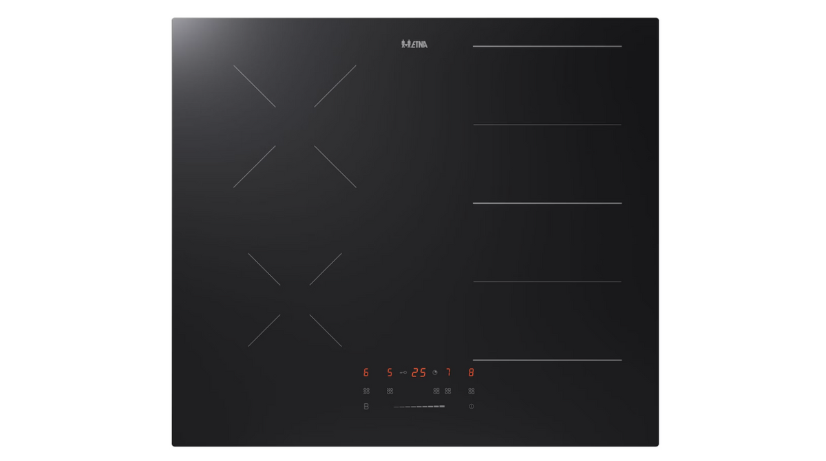 ETNA KIF360ZT – Inductiekookplaat – 60 cm – 4 Kookzones – Flexzone – Zwart Glas