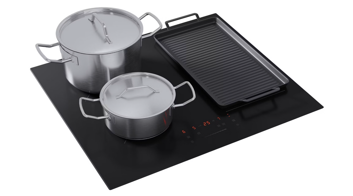 ETNA KIF360ZT – Inductiekookplaat – 60 cm – 4 Kookzones – Flexzone – Zwart Glas