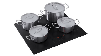 ETNA KIF360ZT – Inductiekookplaat – 60 cm – 4 Kookzones – Flexzone – Zwart Glas