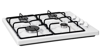 ETNA KGV158WIT – Vrijstaande Gaskookplaat – 58 cm – 4 Branders – Wit
