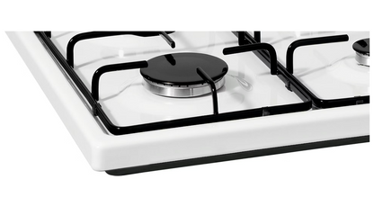 ETNA KGV158WIT – Vrijstaande Gaskookplaat – 58 cm – 4 Branders – Wit