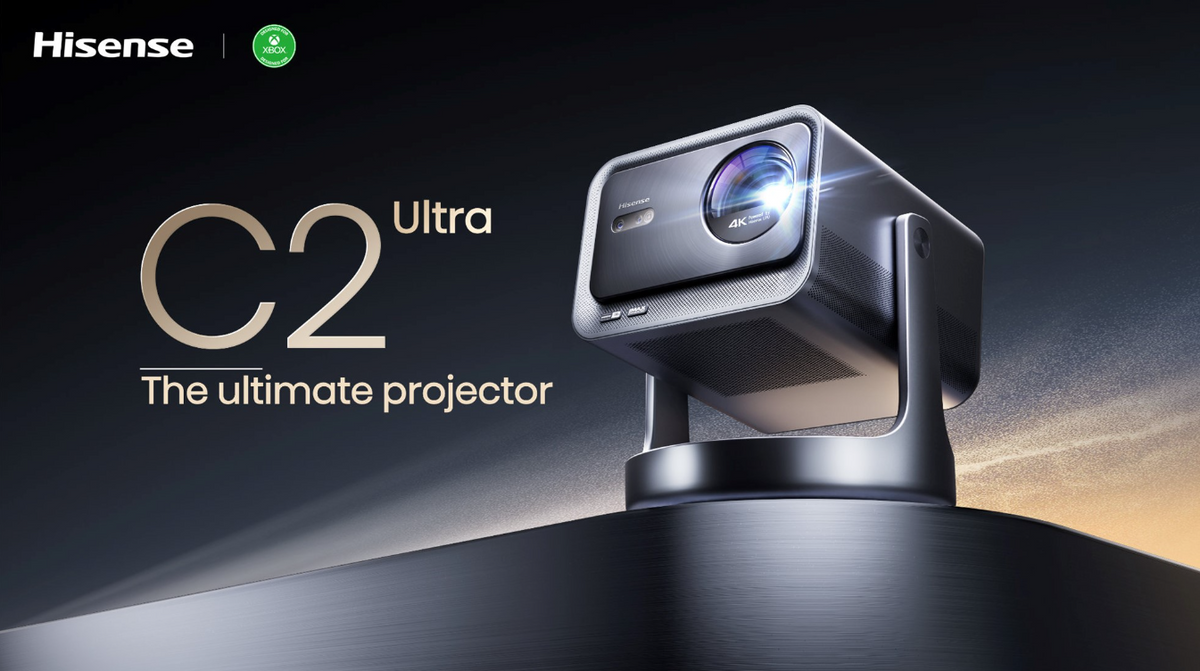 Hisense C2 Ultra – 4K Ultra HD Smart Laser Beamer – Triple Laser – 3000 ANSI Lumen – Tot 300 inch