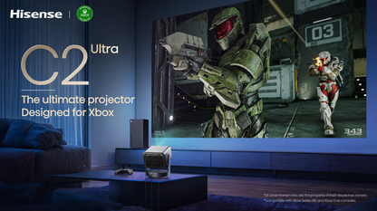 Hisense C2 Ultra – 4K Ultra HD Smart Laser Beamer – Triple Laser – 3000 ANSI Lumen – Tot 300 inch