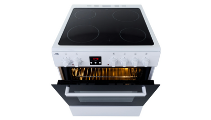 ETNA FKV761WIT – Keramisch Fornuis – 65 Liter – 60 cm – Wit