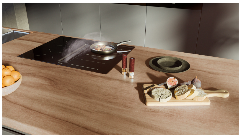 ETNA AKI670ZT – Inductiekookplaat met Afzuiging – 70 cm – 4 Kookzones