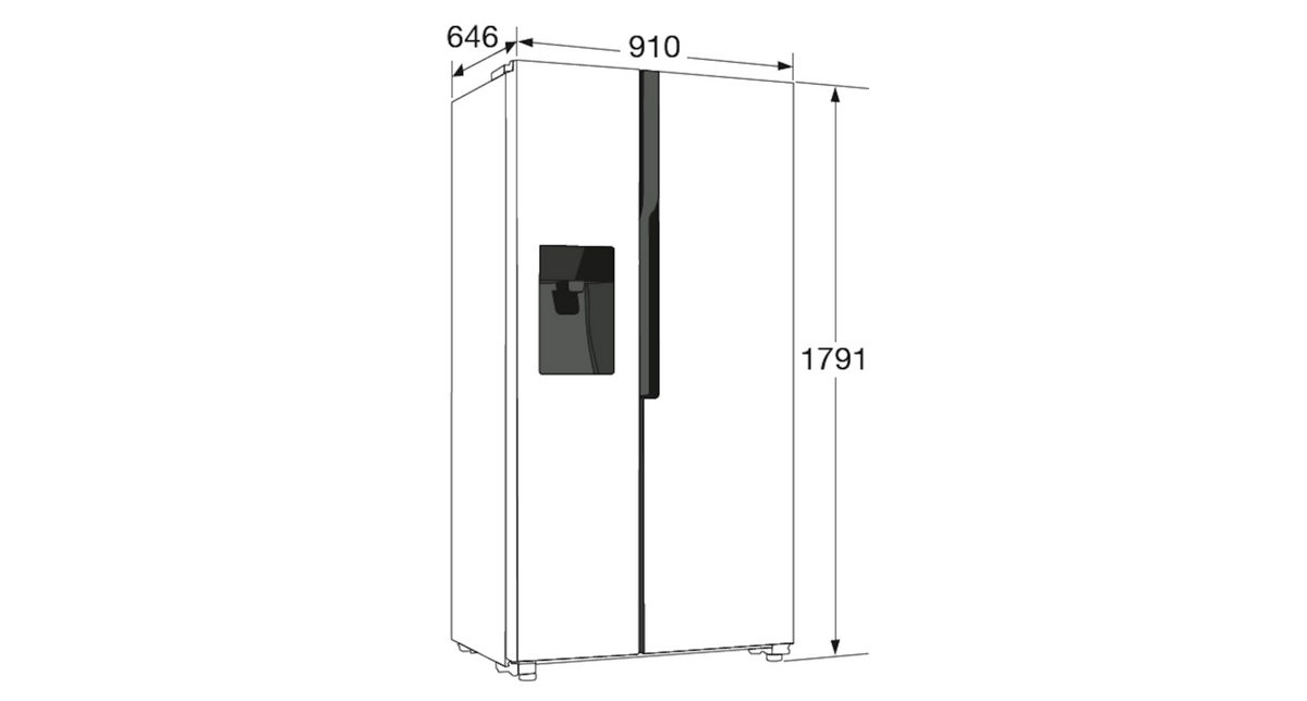 ETNA AKV5178IRVS Amerikaanse koelkast RVS 178 cm