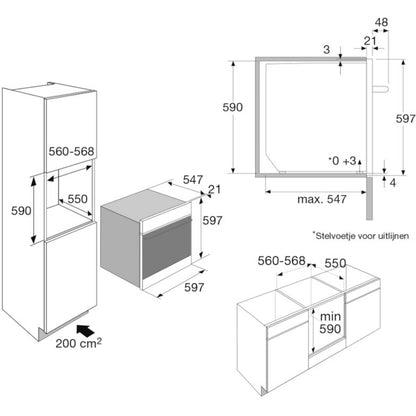 ATAG ZX66121C Oven – RVS – Gelijkmatige Warmteverdeling