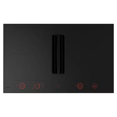 ATAG HIDD28472SV Elevate™ inductiekookplaat met geïntegreerde afzuiging, matzwart (83 cm)