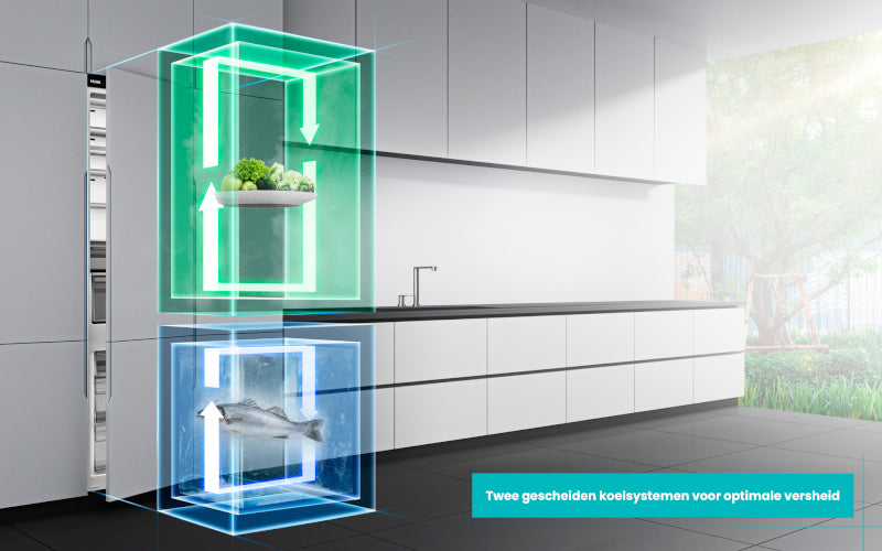 ETNA KCD9178CNF Inbouw deur-op-deur koel/vriescombinatie (178 cm), FreshTech serie