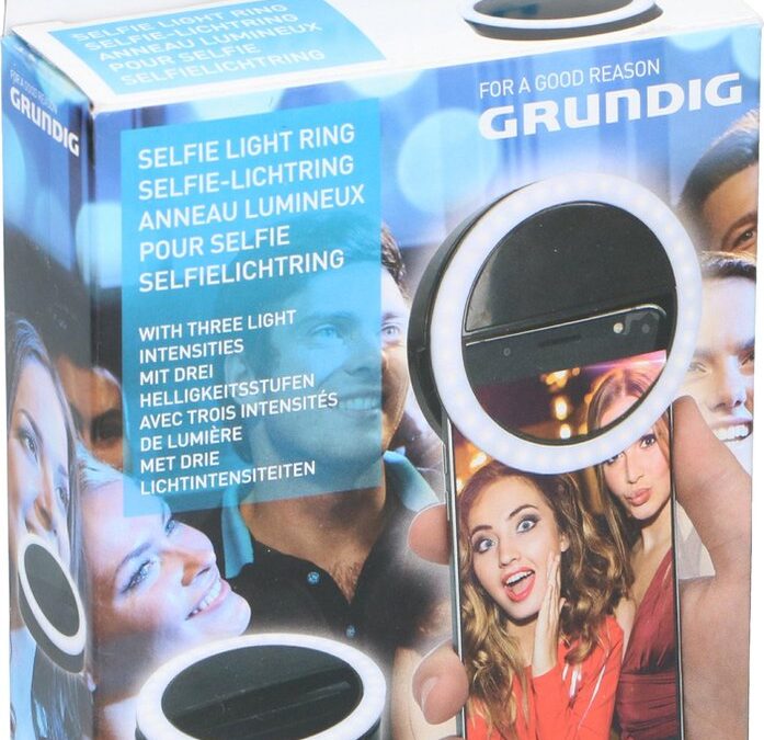 Grundig Selfie Ring Light – Ringlamp Smartphone – 36 LED’s – 3 Standen – Ø8,5 Cm (12 Stuks)